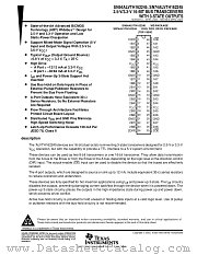 SNJ54ALVTH162245WD datasheet pdf Texas Instruments