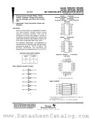 SN54S05W datasheet pdf Texas Instruments