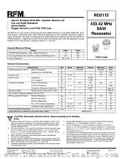 RO2112 datasheet pdf RF Monolithics Inc