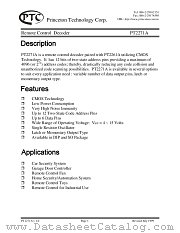 PT2271A-L4P datasheet pdf Princeton Technology Corporation