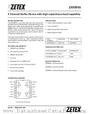ZXFBF05 datasheet pdf Zetex Semiconductors