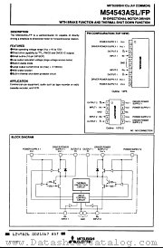 M54543ASL datasheet pdf Mitsubishi Electric Corporation