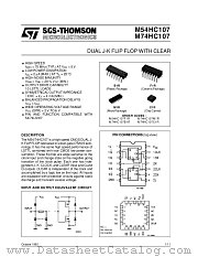 M54HC107F1R datasheet pdf ST Microelectronics