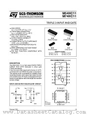 M54HC11F1R datasheet pdf ST Microelectronics