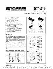 M54HC125B1R datasheet pdf ST Microelectronics