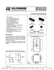 M54HC4078 datasheet pdf ST Microelectronics