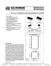 M54HC4543 datasheet pdf ST Microelectronics