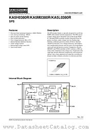 KA5H0380R-YDTU datasheet pdf Fairchild Semiconductor