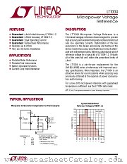 LT1004CH-2.5 datasheet pdf Linear Technology