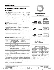 MC14029BD datasheet pdf ON Semiconductor