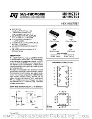M54HCT04F1R datasheet pdf ST Microelectronics