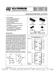 M54HCT125 datasheet pdf ST Microelectronics