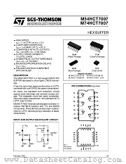 M54HCT7007F1R datasheet pdf ST Microelectronics