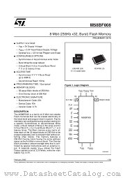M58BF008ZA datasheet pdf ST Microelectronics
