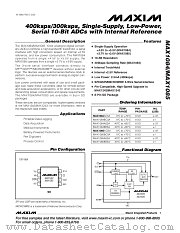 MAX1085ACSA datasheet pdf MAXIM - Dallas Semiconductor