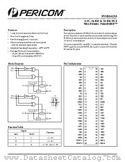 PI3B16233A datasheet pdf Pericom Technology