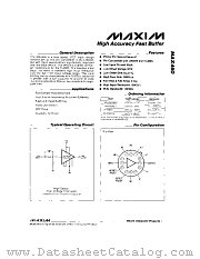 MAX460 datasheet pdf MAXIM - Dallas Semiconductor