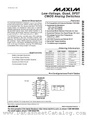 MAX4611CUD datasheet pdf MAXIM - Dallas Semiconductor