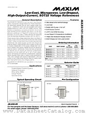 MAX6102EUR-T datasheet pdf MAXIM - Dallas Semiconductor