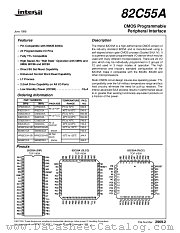 CS82C55A datasheet pdf Intersil