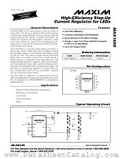 MAX1698EUB datasheet pdf MAXIM - Dallas Semiconductor