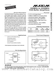 MAX2473EUT-T datasheet pdf MAXIM - Dallas Semiconductor