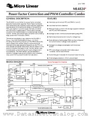 ML4824CP-2 datasheet pdf Micro Linear