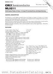 ML9211 datasheet pdf OKI electronic eomponets