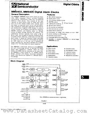 MM5402 datasheet pdf National Semiconductor