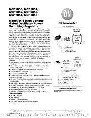 NCP1051 datasheet pdf ON Semiconductor