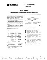 TBA560C datasheet pdf GEC Plessey Semiconductors