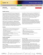 ZR36748A datasheet pdf Zoran