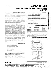 MAX3229EBV datasheet pdf MAXIM - Dallas Semiconductor