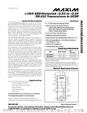 MAX3229EEBV datasheet pdf MAXIM - Dallas Semiconductor