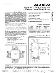 MAX3261CCJ datasheet pdf MAXIM - Dallas Semiconductor
