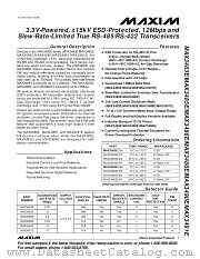 MAX3485EESA datasheet pdf MAXIM - Dallas Semiconductor