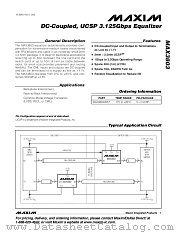 MAX3803UBP-T datasheet pdf MAXIM - Dallas Semiconductor