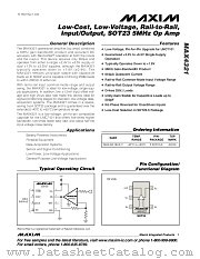 MAX4321EUK-T datasheet pdf MAXIM - Dallas Semiconductor