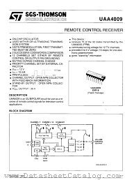 UAA4009 datasheet pdf ST Microelectronics