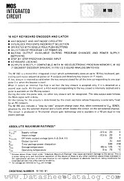 M190 datasheet pdf SGS-Ates Componenti Electronici S P A