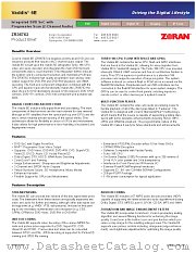 ZR36762 datasheet pdf Zoran