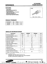 SSP60N0X datasheet pdf Samsung Electronic