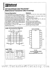 DP7308 datasheet pdf National Semiconductor