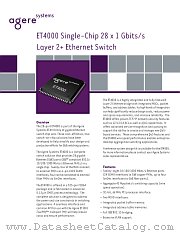 ET4000 datasheet pdf Agere Systems