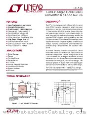 LT1613CS5 datasheet pdf Linear Technology