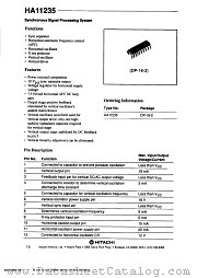 HA11235 datasheet pdf Hitachi Semiconductor
