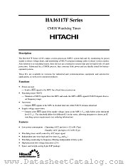 HA16117FB datasheet pdf Hitachi Semiconductor
