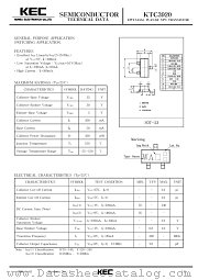 KTC3878 datasheet pdf Korea Electronics (KEC)
