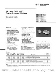 HDSP530X datasheet pdf Agilent (Hewlett-Packard)
