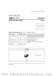 20BQ030PBF datasheet pdf International Rectifier